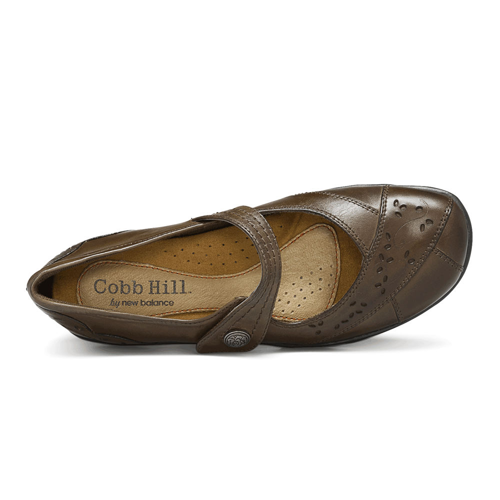 Rockport Womens Cobb Hill Petra Mary Jane - Flats Brown - DBR578630